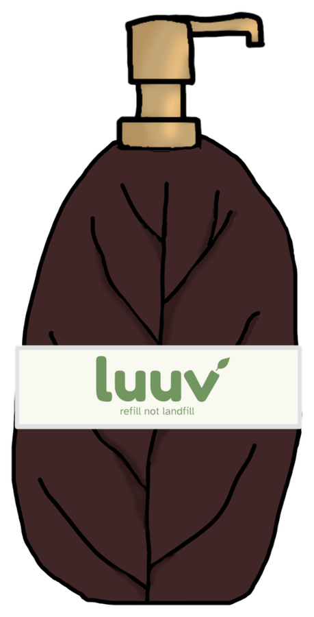 luuv Shampoo, a refillable pump bottle
